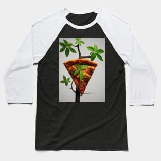 Growing Pizza Baseball T-Shirt